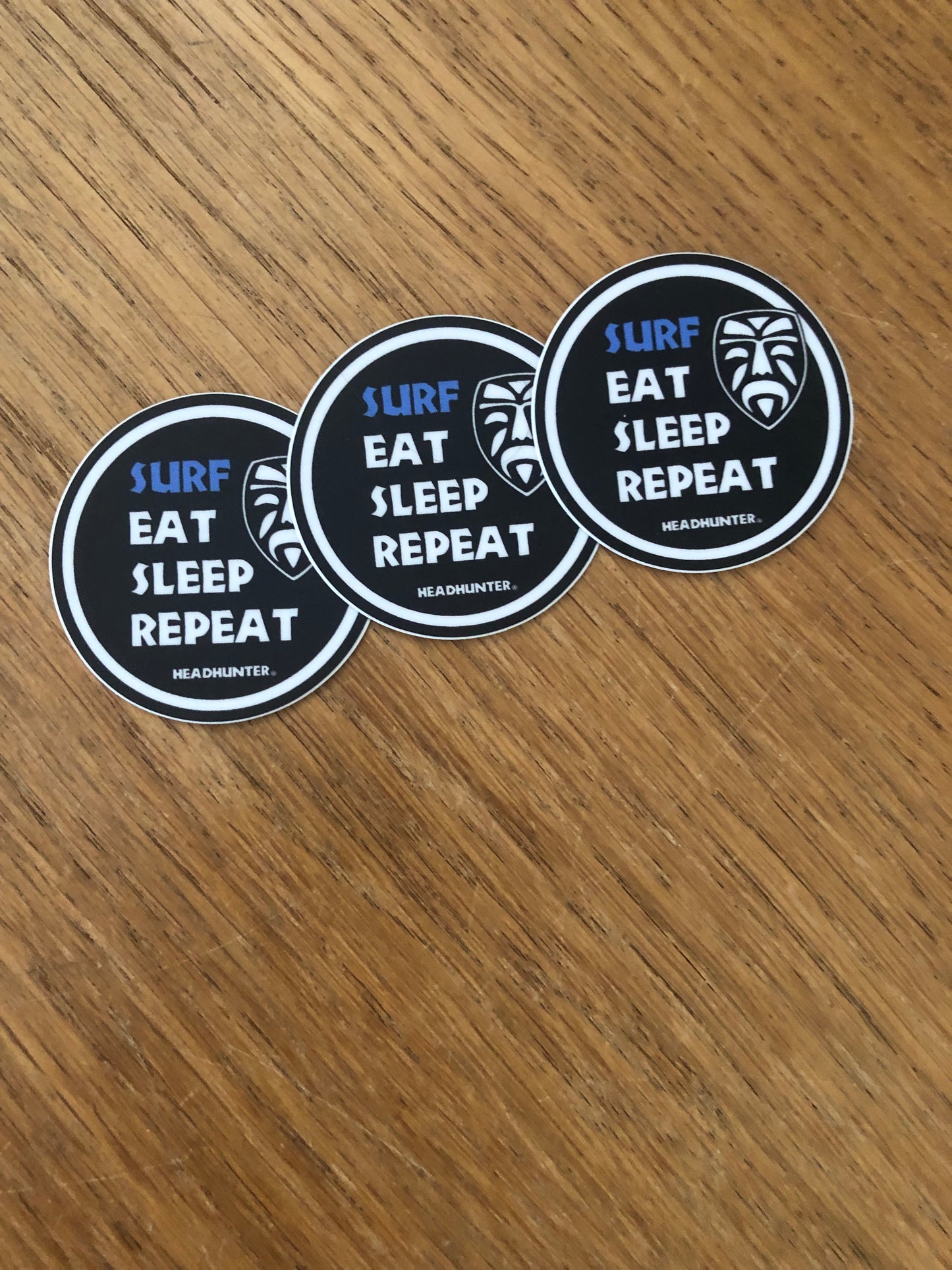 Surf Eat Sleep Sticker - 3 Pack