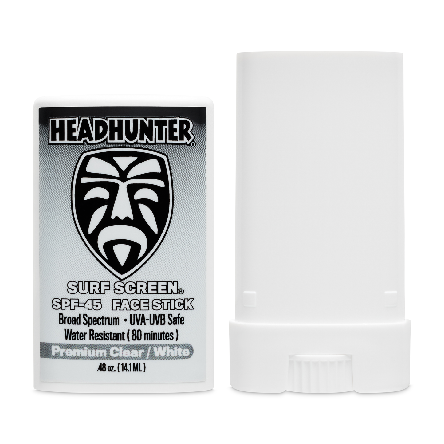 SPF 45 Mineral Sunscreen Face Stick - 6 Pack "Clear / White"