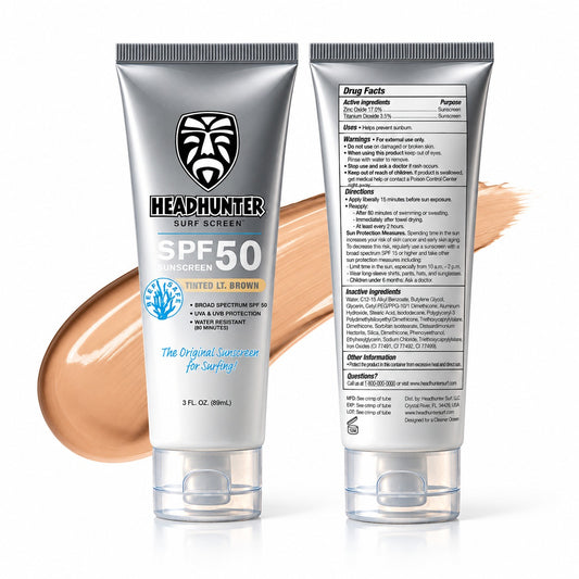 Reef Safe-SPF 50 Mineral Sunscreen Cream - Tinted Light Brown (HWT)