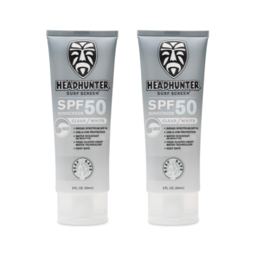 Reef Safe-SPF 50 Mineral Sunscreen Cream - White (HWT) - 2 Pack