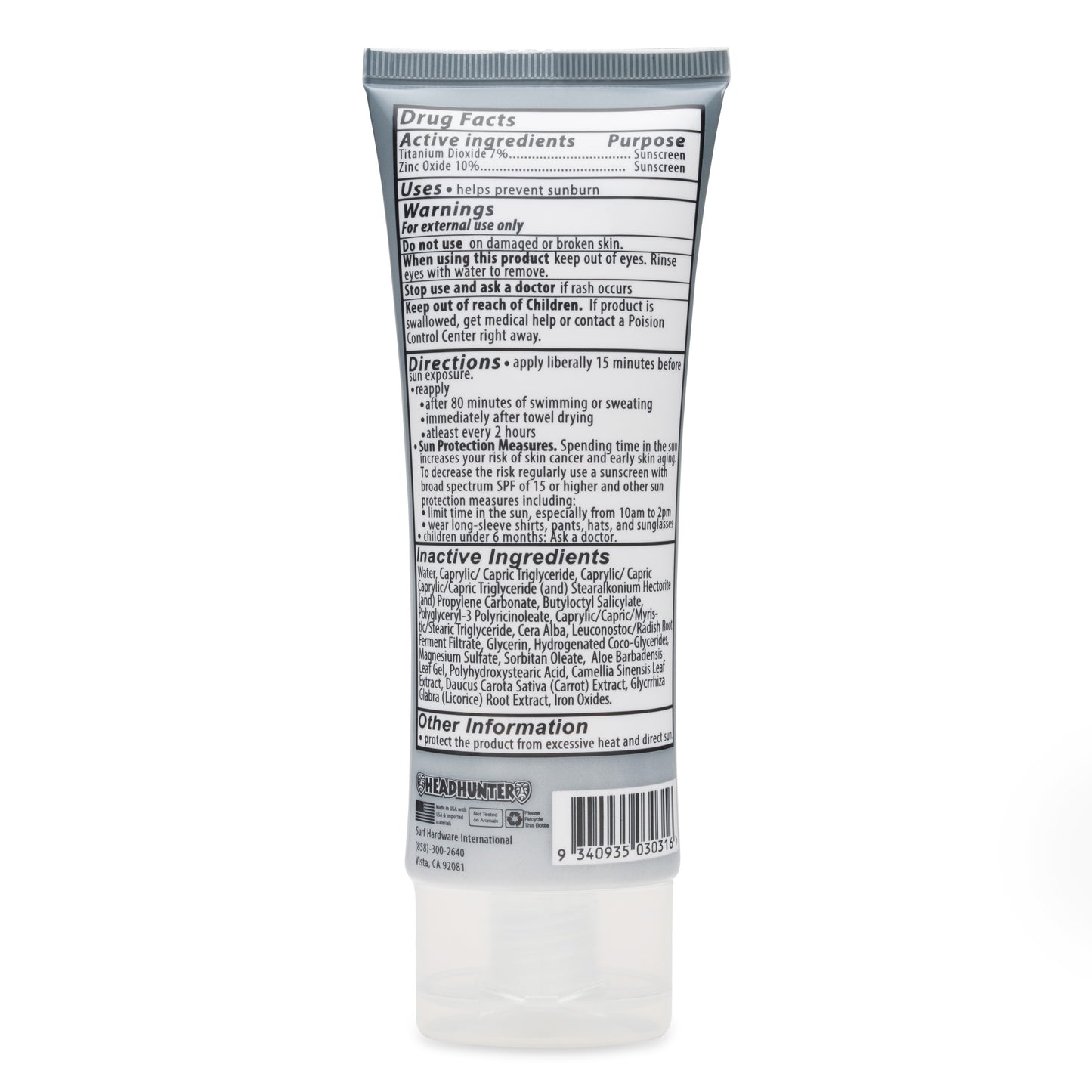 Reef Safe-SPF 50 Mineral Sunscreen Cream - Light Brown (HWT)