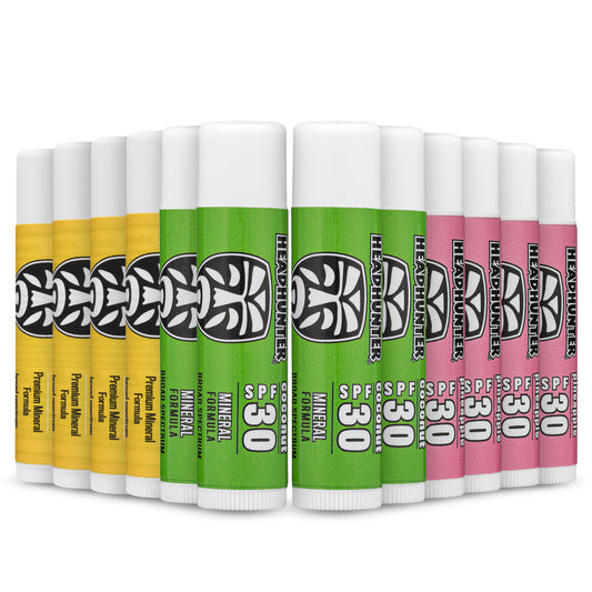 Lip Balm - SPF 30, Assorted Flavors - 12 Pack