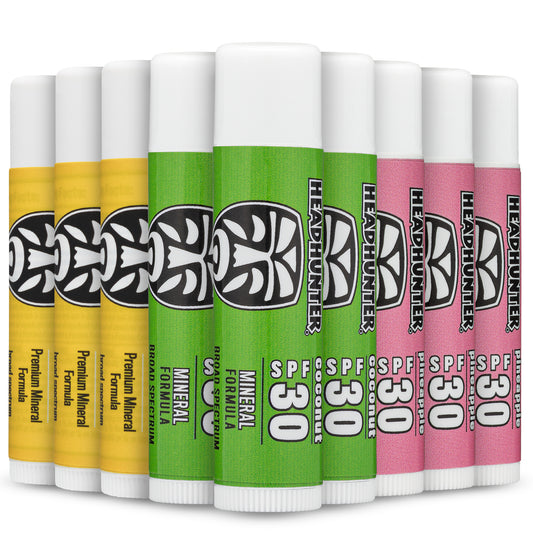 Lip Balm - SPF 30, Assorted Flavors - 9 Pack